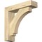 Ekena Millwork Imperial Block Rough Sawn Bracket w/ Offset Brace, Douglas Fir, 4"W x 14"D x 14"H BKT0402X14X14IMP05RDF - alternate 1